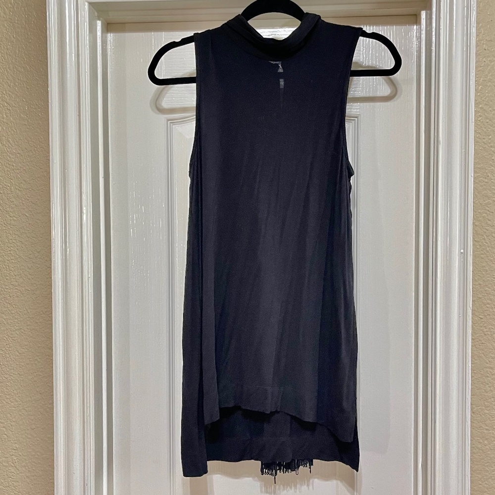 Neiman Marcus V Neck Black Tunic Dress